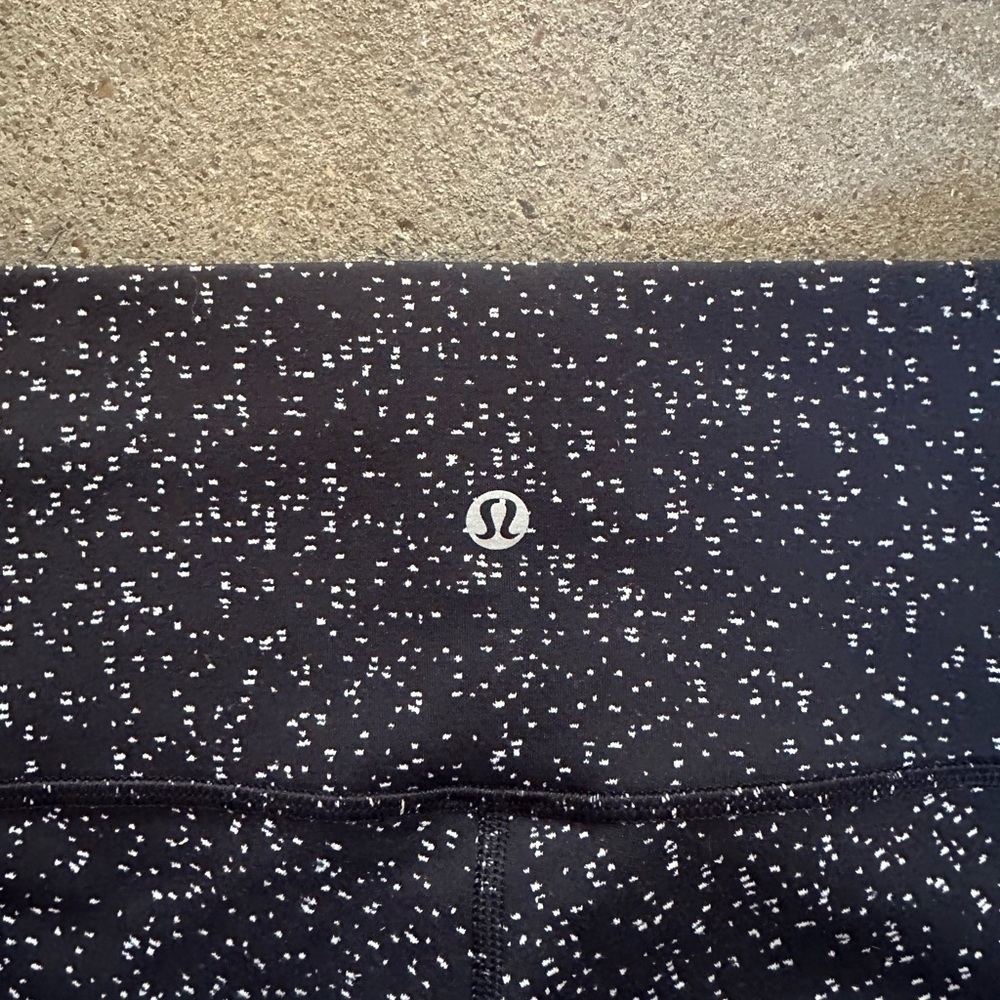 Lululemon Wunder Under High Rise Tight 25" Magnetized Jacquard Black White Sz 2 - Picture 10 of 10